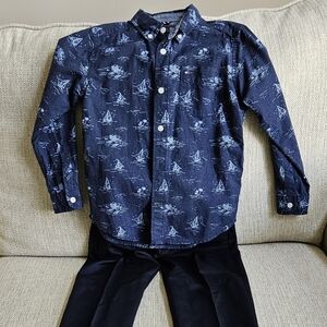 Tommy Hilfiger Boys dress pants and button down shirt